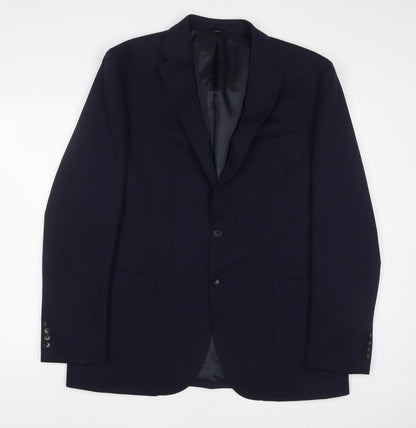 Mens UK Size 44 Marks and Spencer Regular Blue Suit Jacket