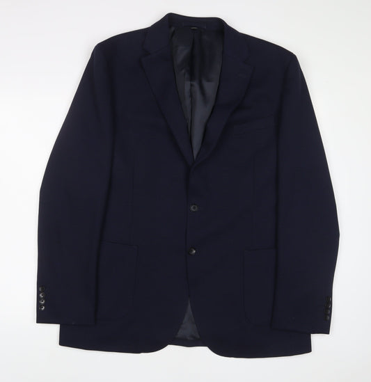 Mens UK Size 44 Marks and Spencer Regular Blue Suit Jacket