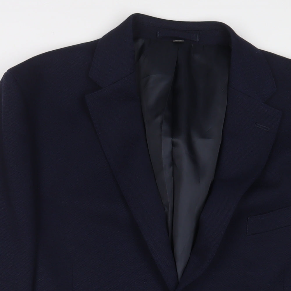 Mens UK Size 44 Marks and Spencer Regular Blue Suit Jacket