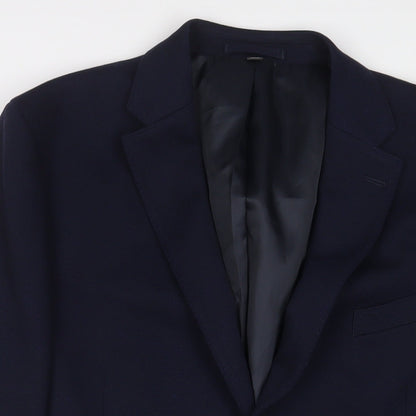 Mens UK Size 44 Marks and Spencer Regular Blue Suit Jacket