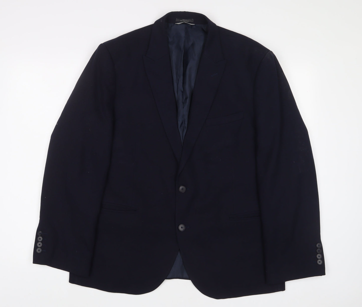 Mens UK Size 44 Marks and Spencer Regular Blue Suit Jacket