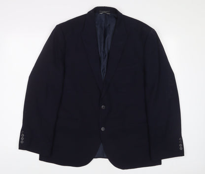 Mens UK Size 44 Marks and Spencer Regular Blue Suit Jacket