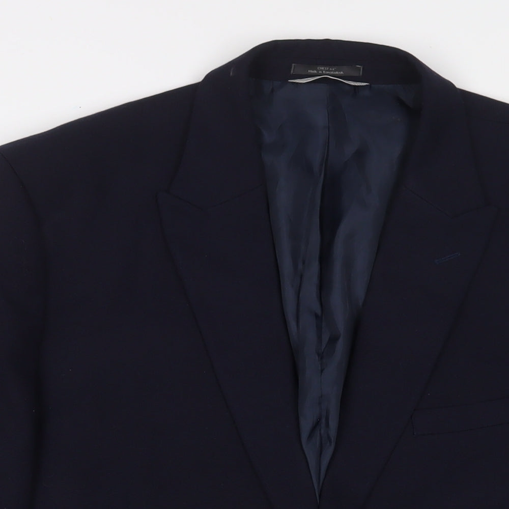 Mens UK Size 44 Marks and Spencer Regular Blue Suit Jacket