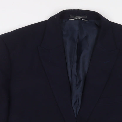 Mens UK Size 44 Marks and Spencer Regular Blue Suit Jacket