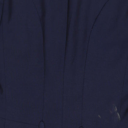 WILVORST Womens Blue Jacket Blazer Size 10 Button