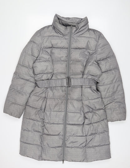 Womens UK Size 16 Bonmarché Grey Quilted Coat