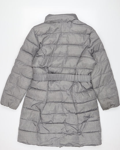 Womens UK Size 16 Bonmarché Grey Quilted Coat