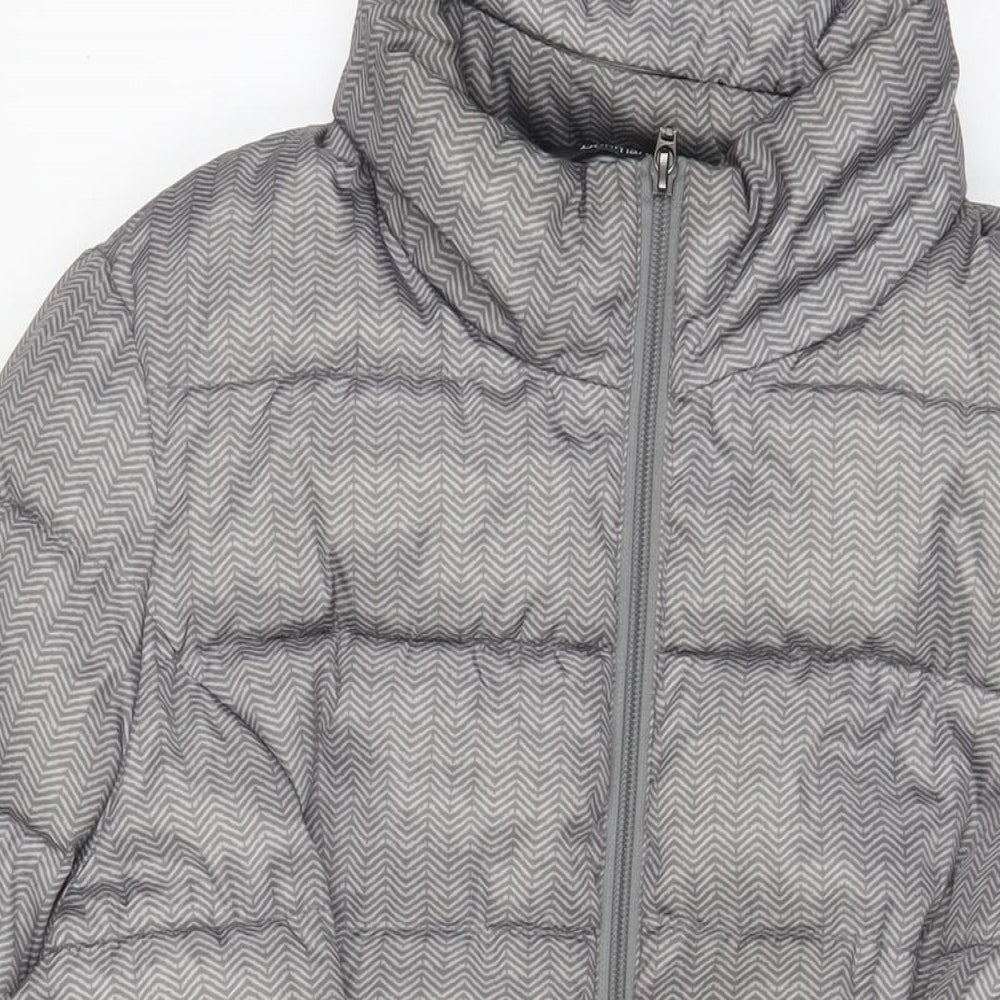 Womens UK Size 16 Bonmarché Grey Quilted Coat