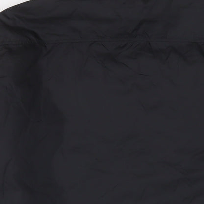 Unstable Womens Black Striped Jacket Size L Zip - Zip Pockets