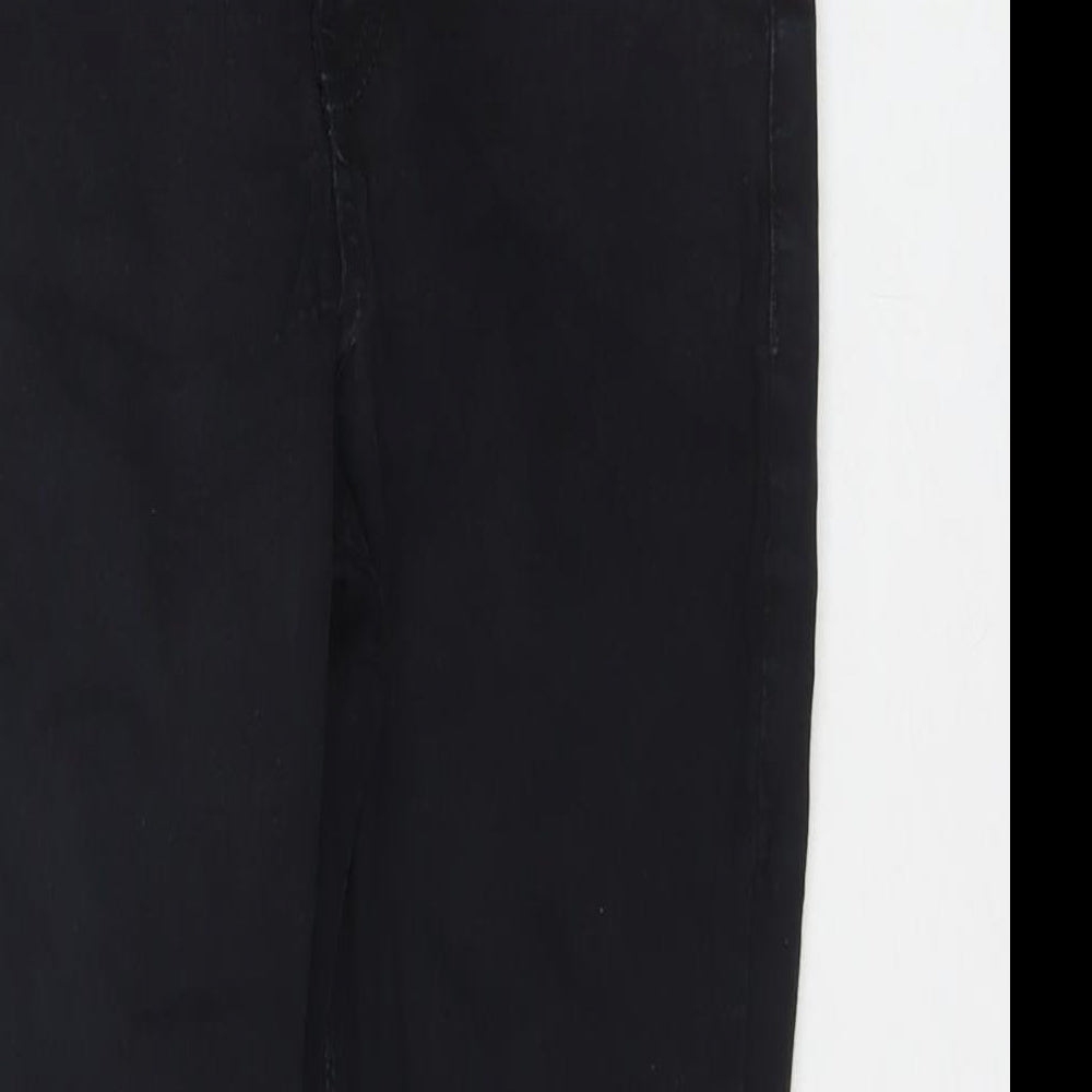 Topshop Womens Black Cotton Skinny Jeans Size 28 in L28 in Regular Zip