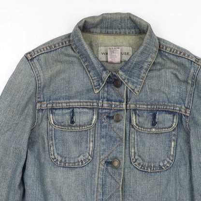 Womens UK Size 8 Warehouse Blue Jacket