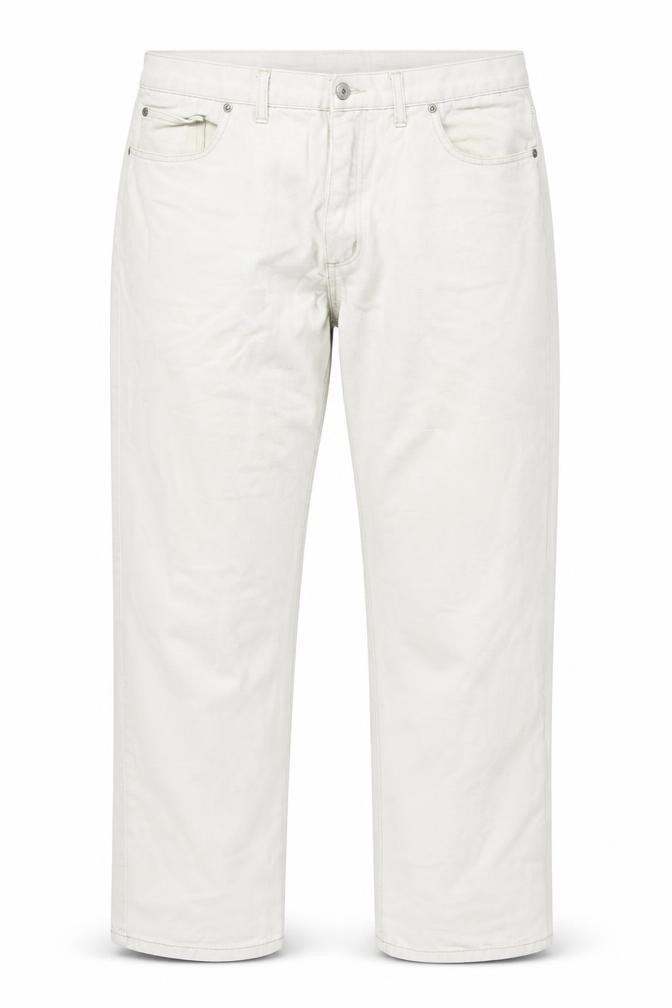 Mens UK Size 40 in Western Trading Regular Fit Straight Ivory Jeans