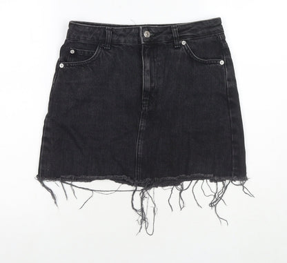 Womens UK Size 8 Topshop A-Line Denim Skirt