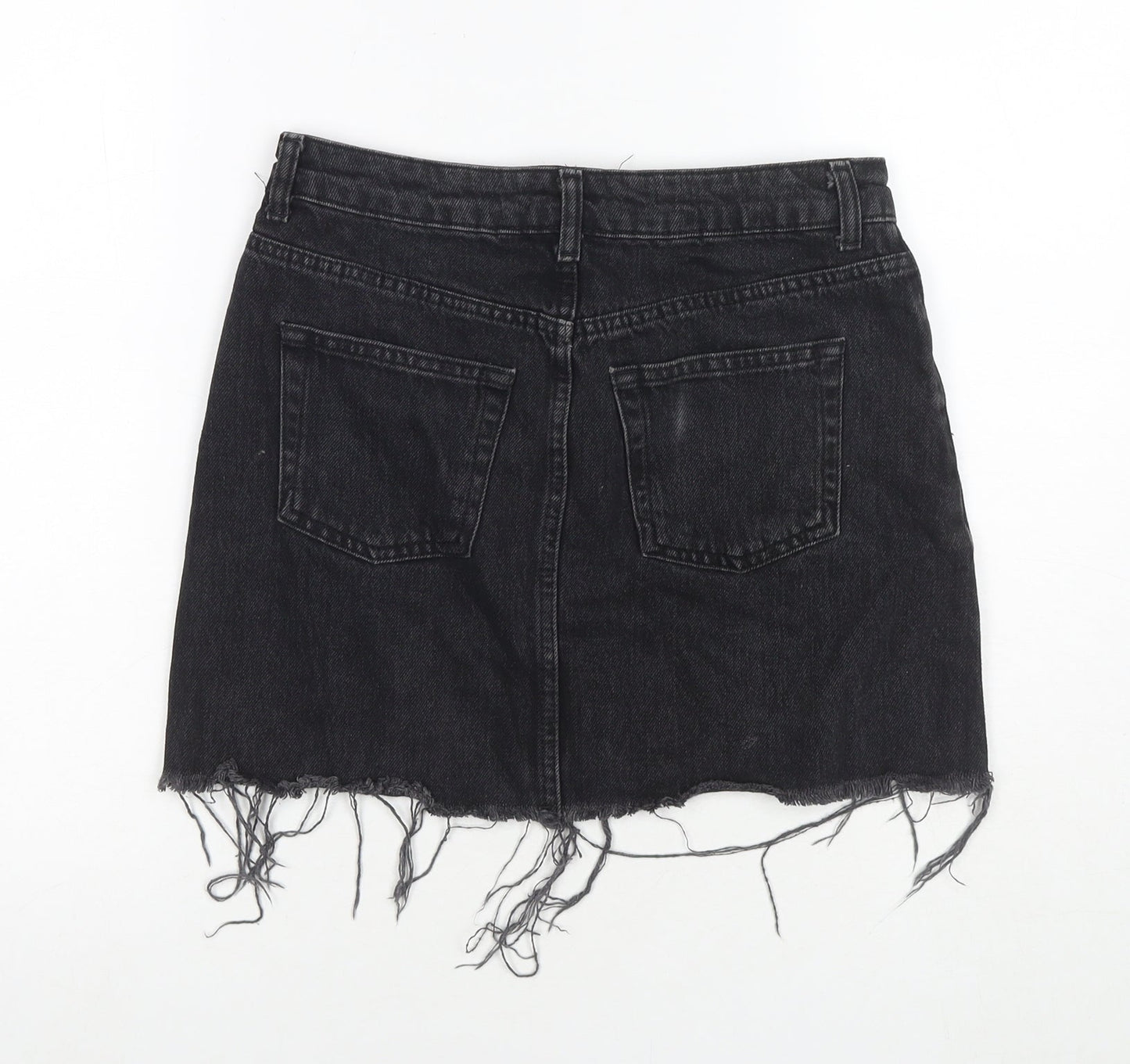 Womens UK Size 8 Topshop A-Line Denim Skirt