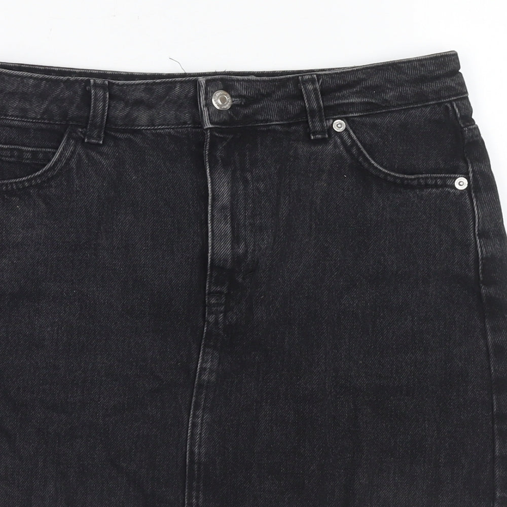 Womens UK Size 8 Topshop A-Line Denim Skirt