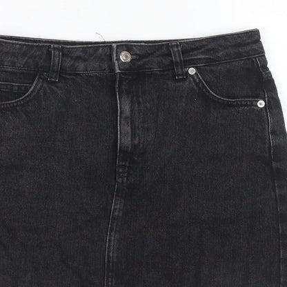 Womens UK Size 8 Topshop A-Line Denim Skirt