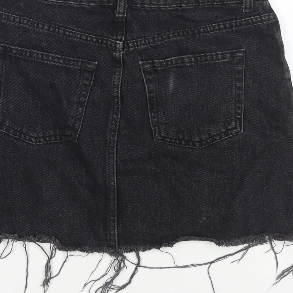 Womens UK Size 8 Topshop A-Line Denim Skirt