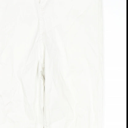 Topshop Womens White Cotton Skinny Jeans Size 30 L25 in Regular Zip