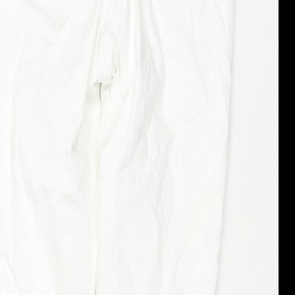 Topshop Womens White Cotton Skinny Jeans Size 30 L25 in Regular Zip