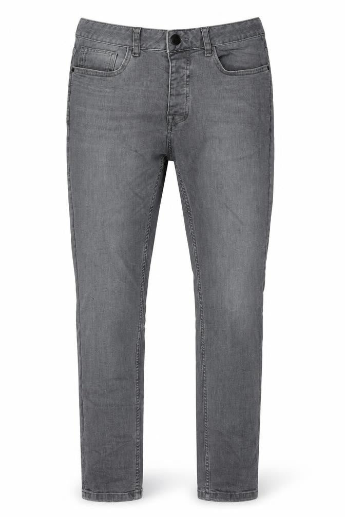 Mens UK Size 30 in Denim & Co. Regular Fit Skinny Grey Jeans