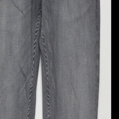 Denim & Co. Mens Grey Cotton Skinny Jeans Size 30 in L32 in Regular Zip