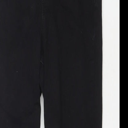 Denim & Co. Womens Black Cotton Skinny Jeans Size 14 L25 in Regular Zip