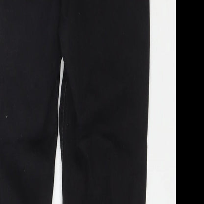 Denim & Co. Womens Black Cotton Skinny Jeans Size 14 L25 in Regular Zip