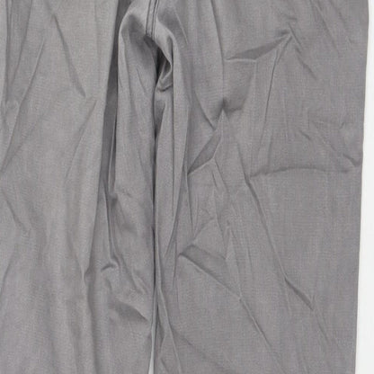 Cortefiel Mens Grey Cotton Straight Jeans Size 32 in L31 in Regular Zip