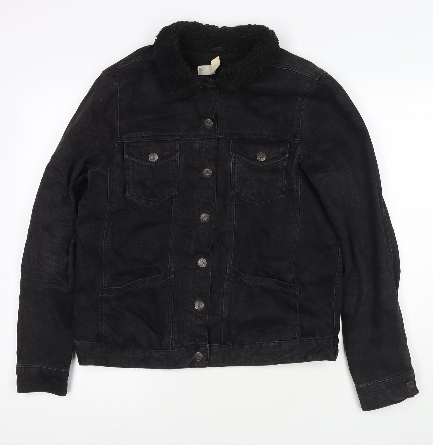 Womens UK Size 12 Topshop Black Jacket