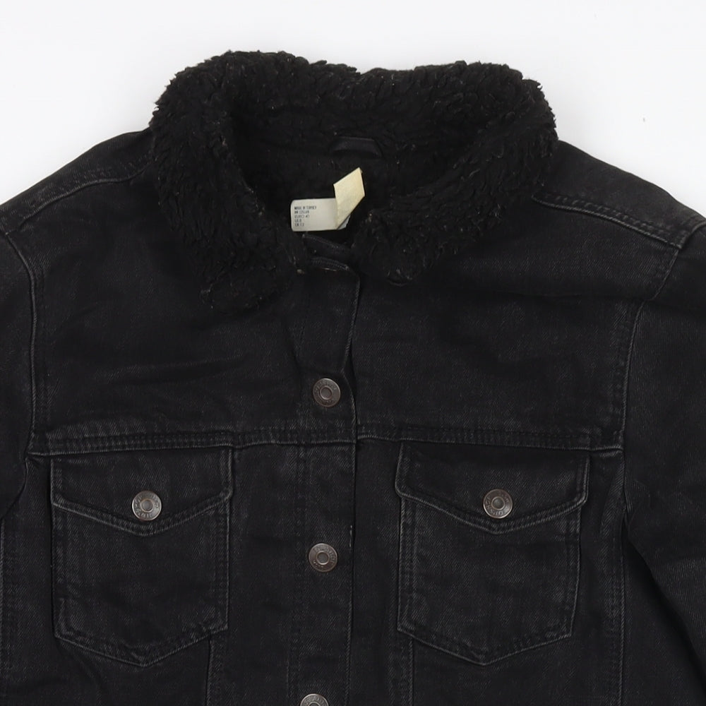 Womens UK Size 12 Topshop Black Jacket