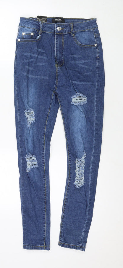 Womens UK Size 10 Denim Wise Regular Fit Skinny Blue Jeans