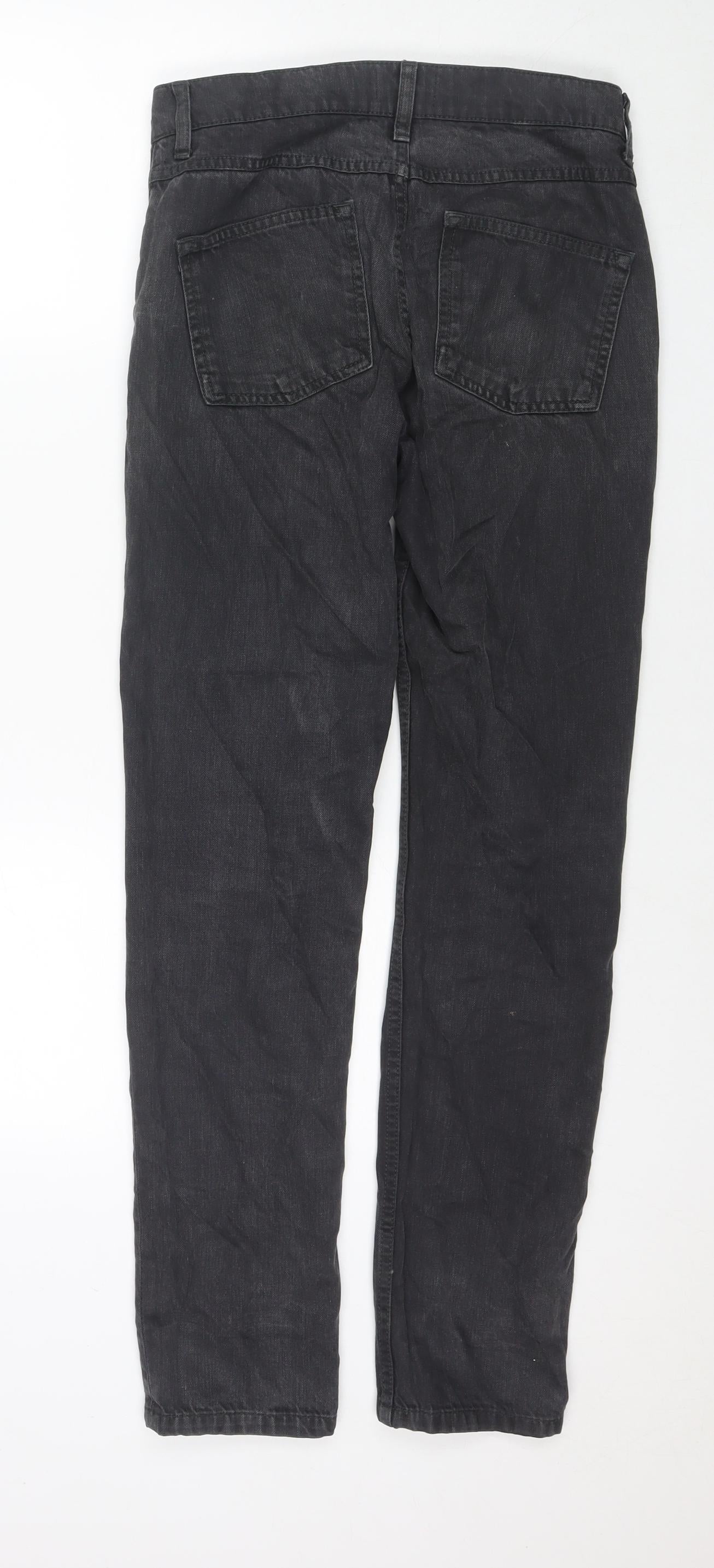 Boohoo Mens Black Cotton Skinny Jeans Size 28 in L29 in Regular Zip