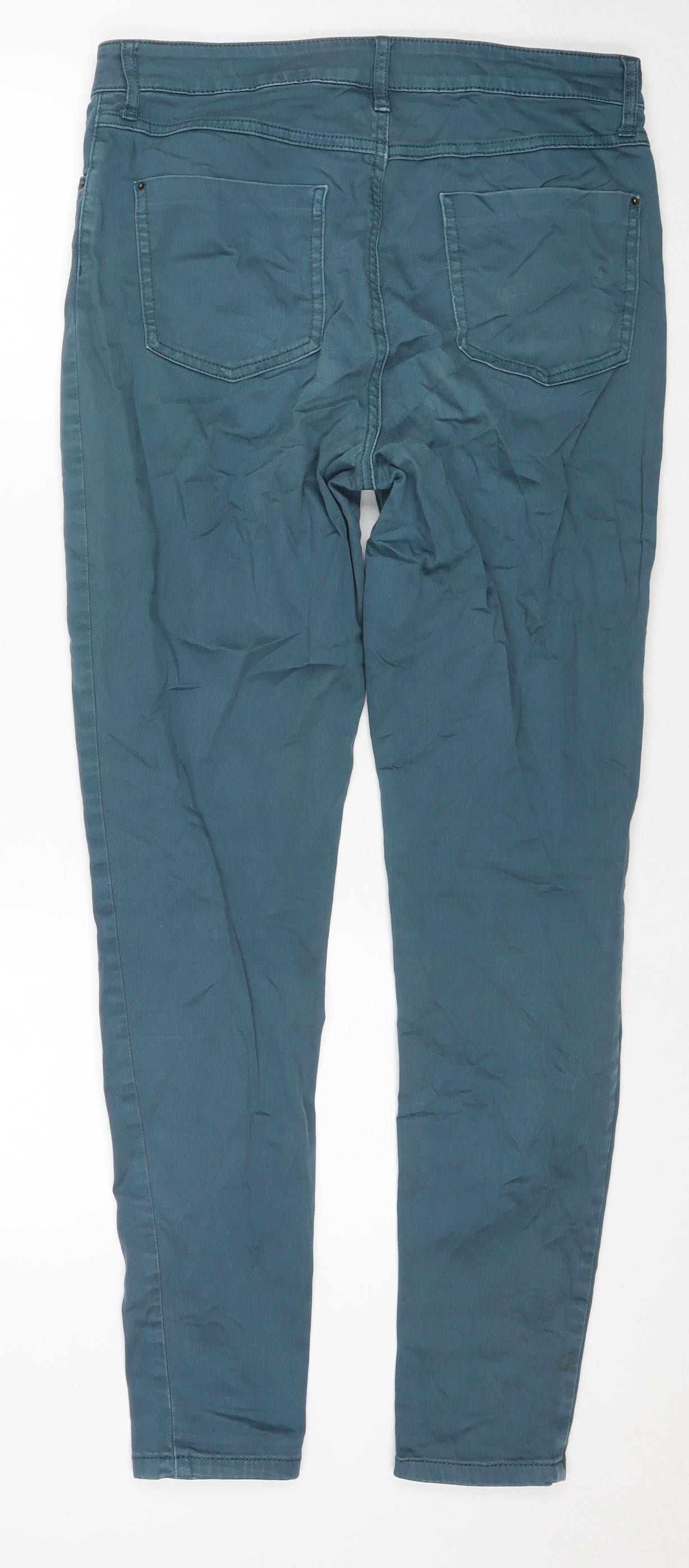 Womens UK Size 32 in Marks and Spencer Regular Fit Straight Blue Jeans