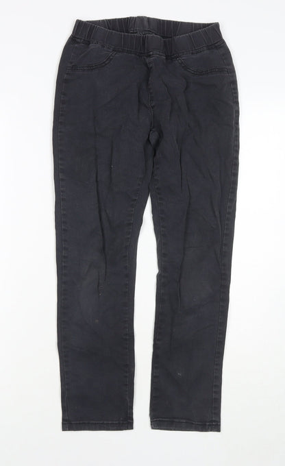 Bm Design Womens Black Cotton Jegging Jeans Size L L24 in Regular