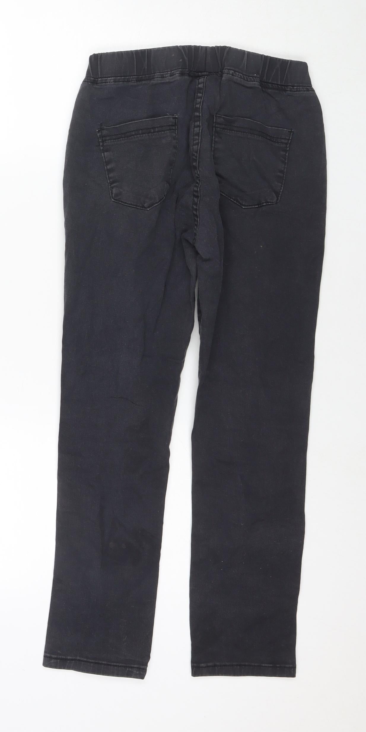Bm Design Womens Black Cotton Jegging Jeans Size L L24 in Regular