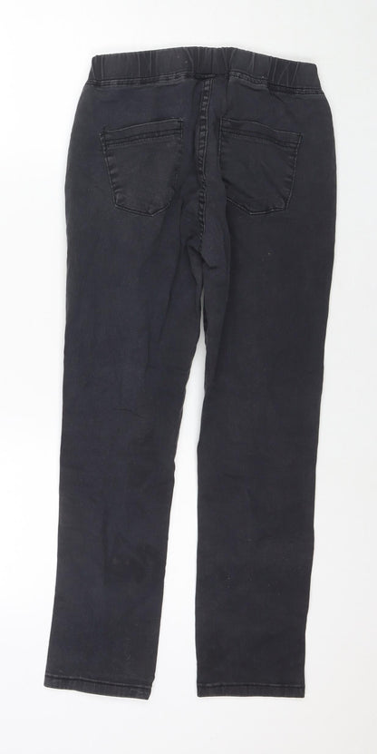 Bm Design Womens Black Cotton Jegging Jeans Size L L24 in Regular