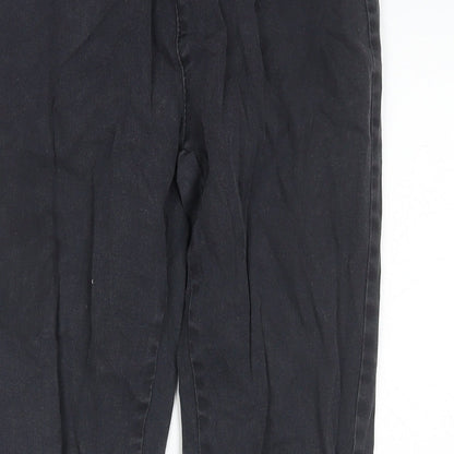 Bm Design Womens Black Cotton Jegging Jeans Size L L24 in Regular