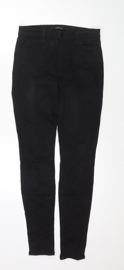 Womens UK Size 28 in J Brand Regular Fit Skinny Black Jeans