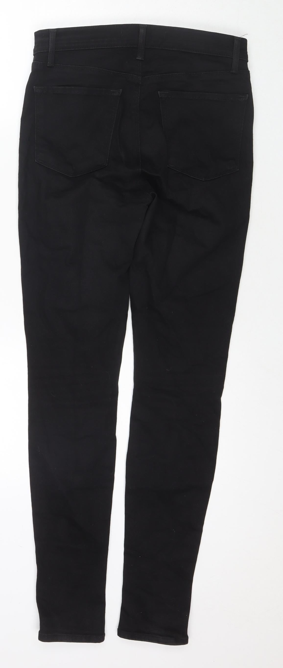 Womens UK Size 28 in J Brand Regular Fit Skinny Black Jeans