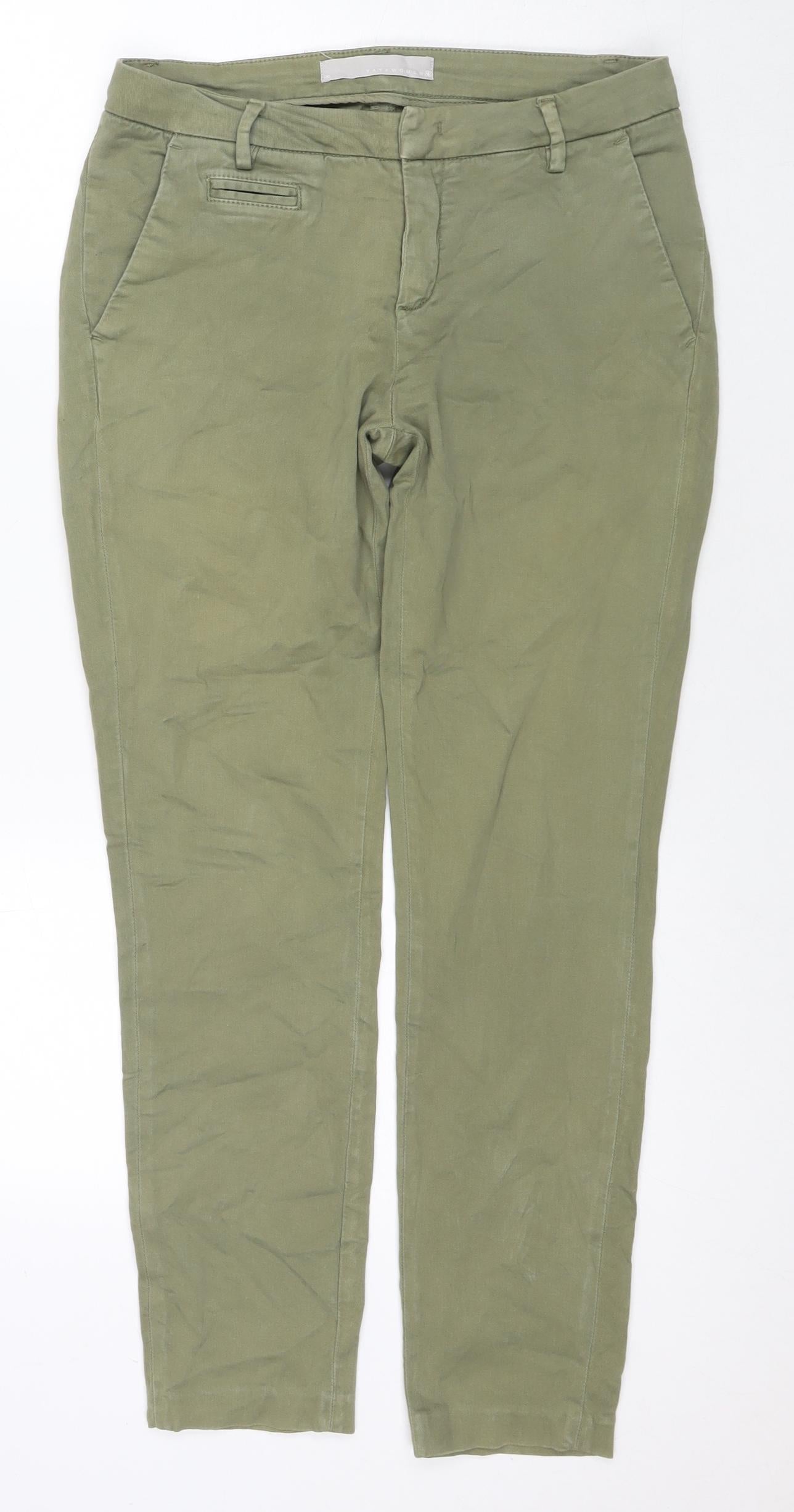 Womens UK Size 8 YAYA Regular Fit  Green Trousers