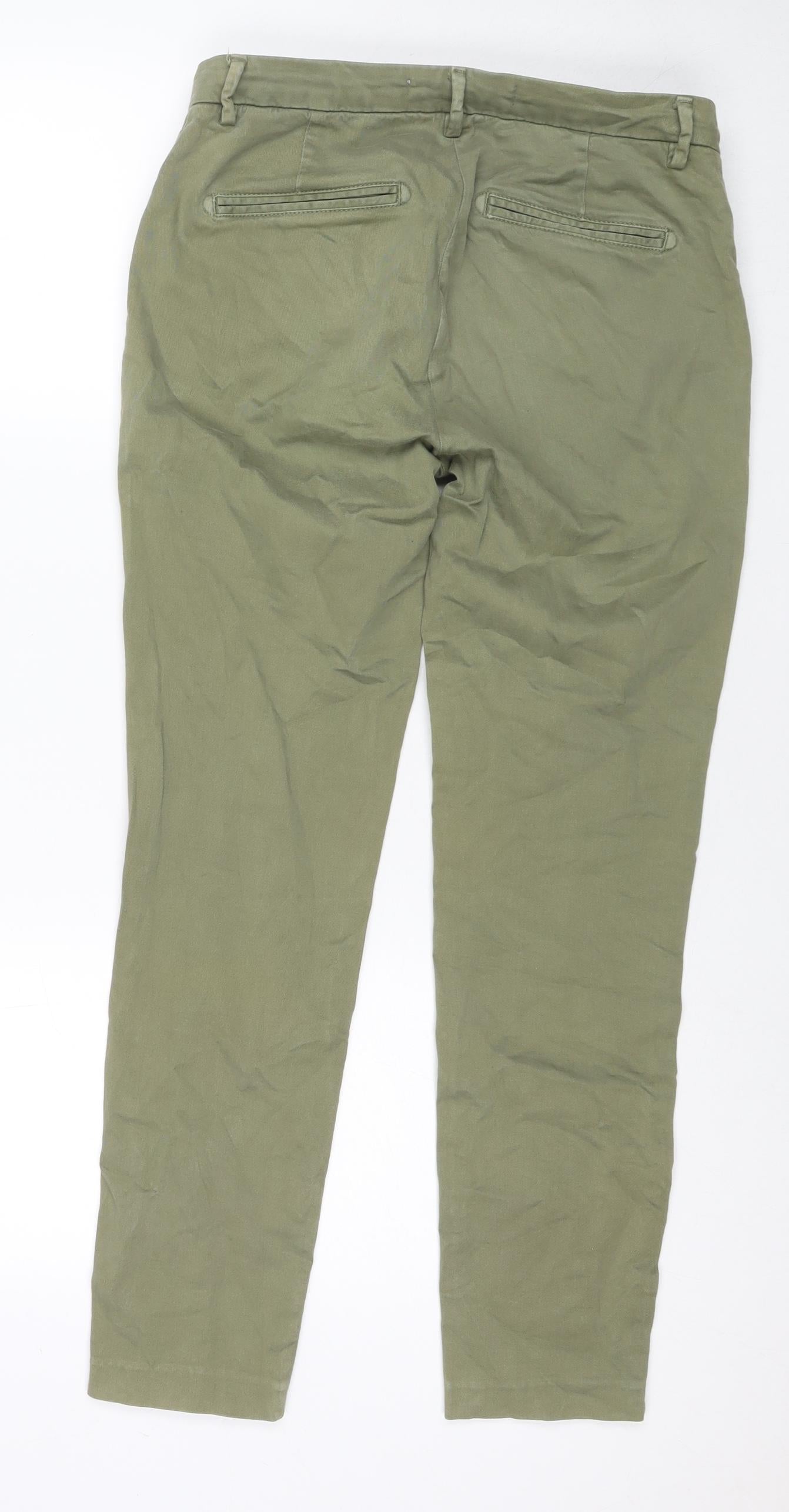 Womens UK Size 8 YAYA Regular Fit  Green Trousers