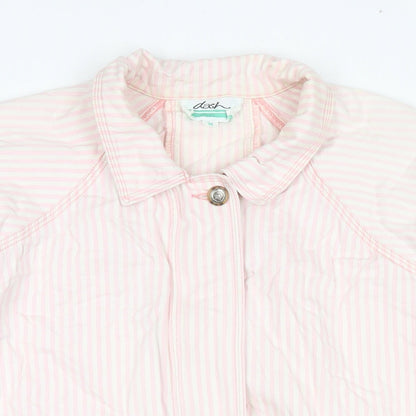 DASH Womens Pink Striped Jacket Size M Zip