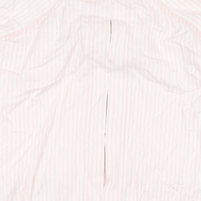 DASH Womens Pink Striped Jacket Size M Zip