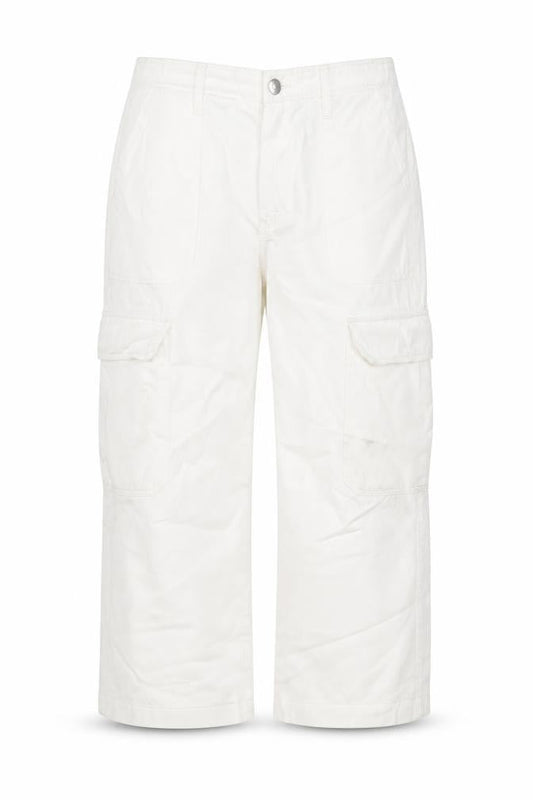 Womens UK Size 12 Zara Regular Fit Cropped White Jeans
