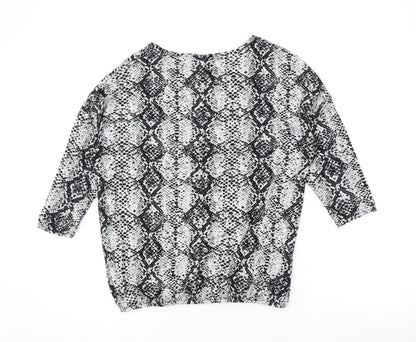 Womens UK Size 8 Intuition Grey Basic Blouse