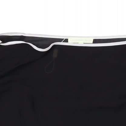 Womens UK Size M Love & Other Things Black Basic Blouse