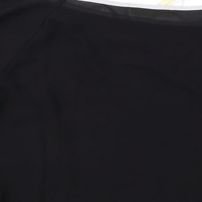 Womens UK Size M Love & Other Things Black Basic Blouse
