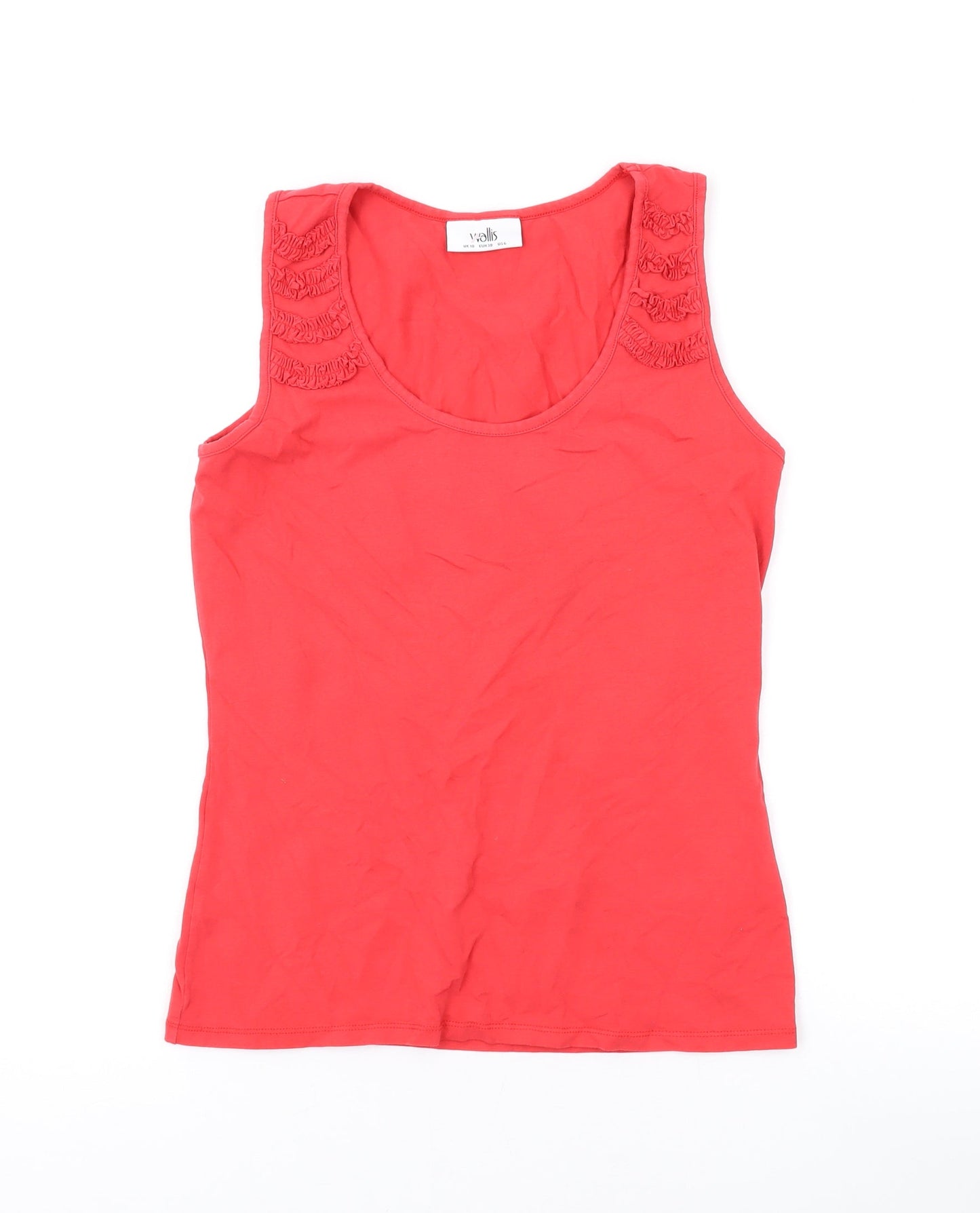 Womens UK Size 10 Wallis Pink Basic Tank