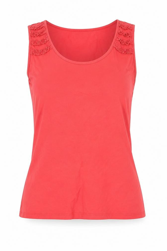 Womens UK Size 10 Wallis Pink Basic Tank