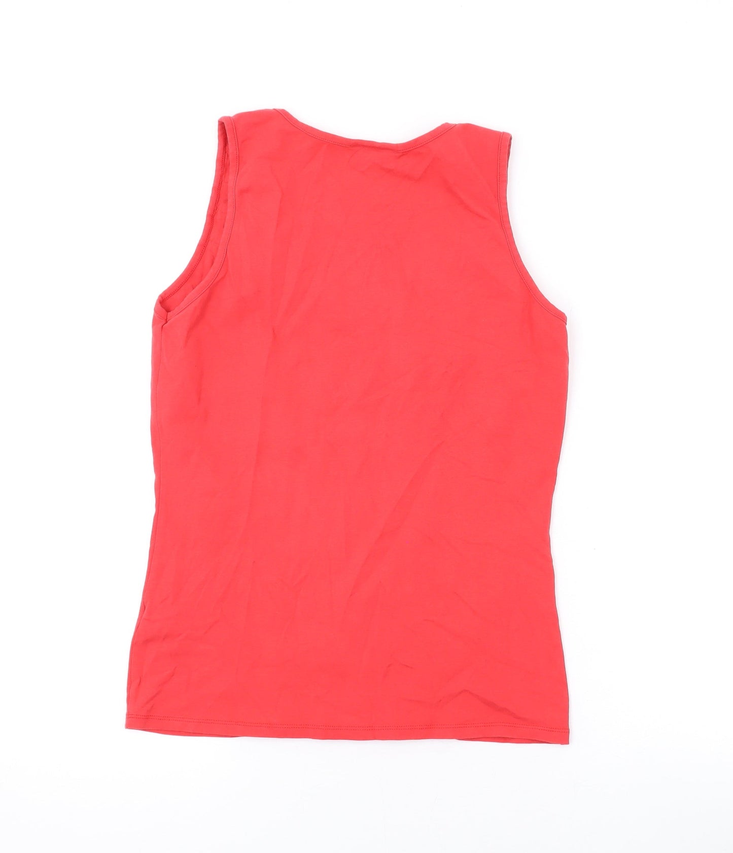 Womens UK Size 10 Wallis Pink Basic Tank